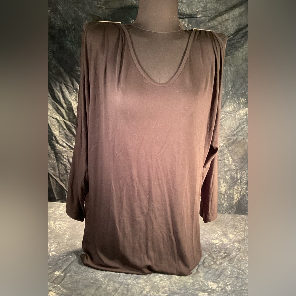 Cable & Gauge Brown Relaxed Tunic Top